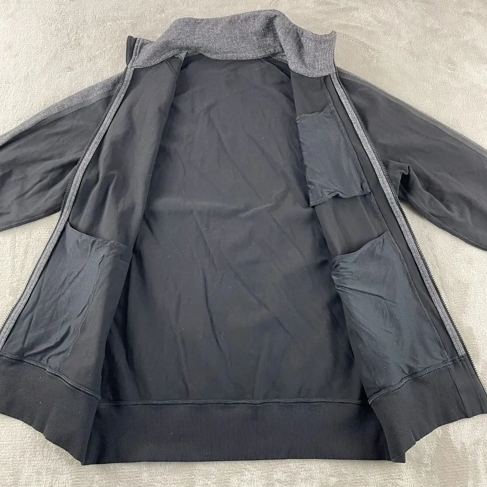 Lululemon Kung Fu II Jacket Men‎ XL Black Stretch Performance Training Track